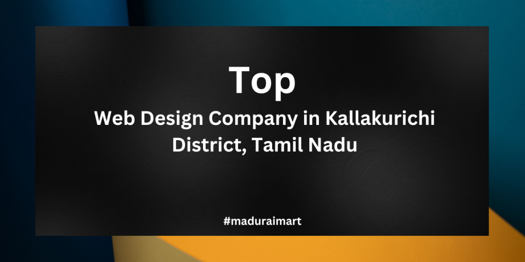 Top 1 Web Design Company in Kallakurichi